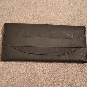 Navy Blue Cork Wallet Minimalist Sustainable